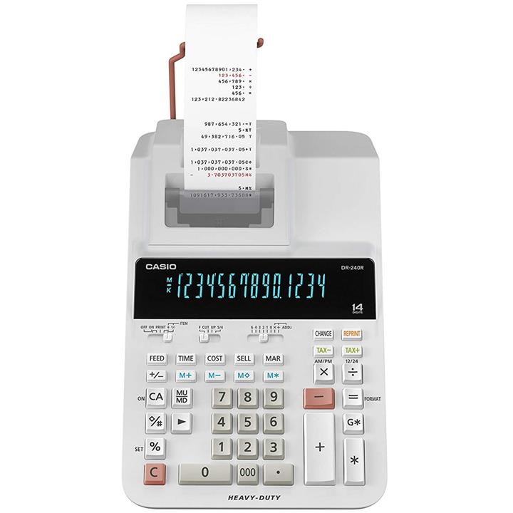 ماشین حساب کاسیو مدل Heavy-Duty DR-240R Casio Heavy-Duty DR-240R Calculator